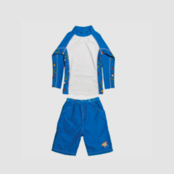 Boys 2 Long Sleeve Rashguard Set