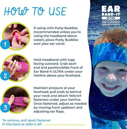Ear Band-It ULTRA Swimming Headband