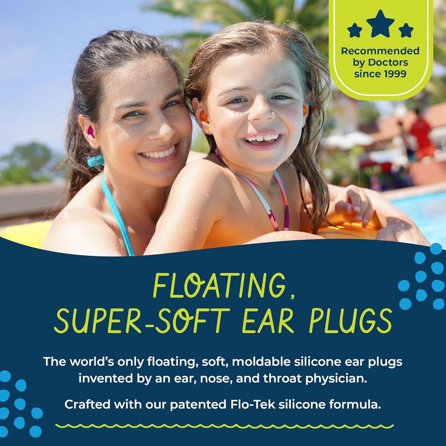 Putty Buddies Floating Earplugs 3-Pair Pack - 1 Set