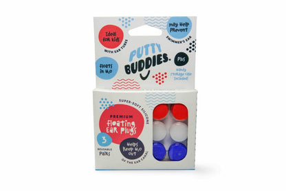 Putty Buddies Floating Earplugs 3-Pair Pack - 1 Set